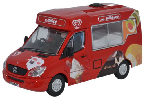 76WM001 Oxford Diecast Mercedes Ice Cream Van Walls Ice Cream