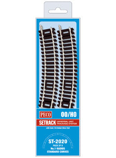 ST2020 Peco 1st radius Standard Curves- Contains ST-220 X 8