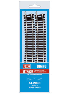 ST2038 Peco Special Curves - Contains ST-238 X 2