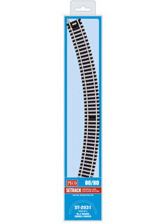 ST2031 Peco 3rd radius Double Curves - Contains ST-231 X 4