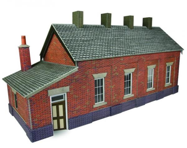PO331 Metcalfe Single Road Engine Shed Kit - Red Brick
