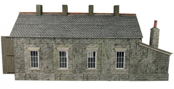 PO332 Metcalfe Single Road Engine Shed Kit - Stone