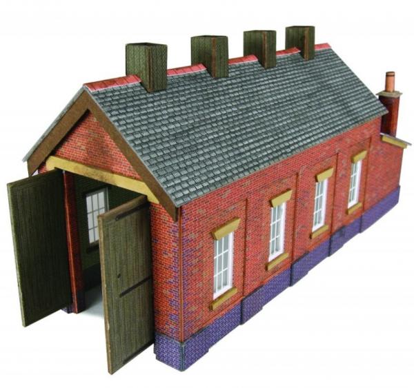 PN931 Metcalfe Single Track Engine Shed Kit - Brick finish