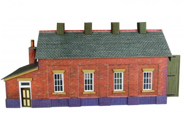 PN931 Metcalfe Single Track Engine Shed Kit - Brick finish
