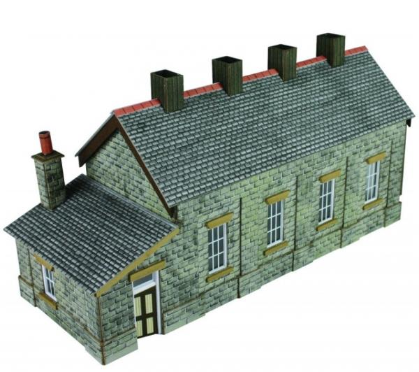 PN932 Metcalfe Single Track Engine Shed Kit - Stone finish