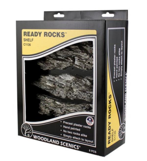 C1136 Woodland Scenics Shelf Ready Rocks