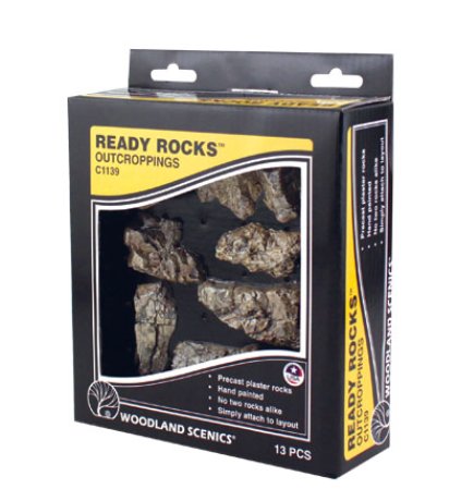 C1139 Woodland Scenics Outcroppings Ready Rocks
