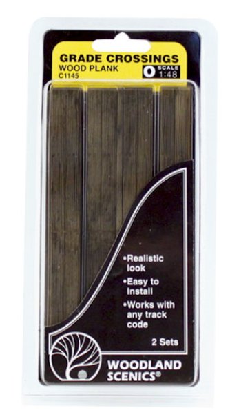 C1145 Woodland Scenics Wood Plank Grade Crossing