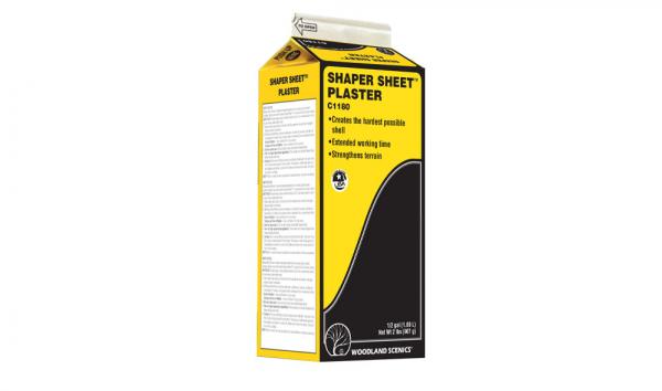 C1180 Woodland Scenics Shaper Sheet Plaster 1/2 Gal