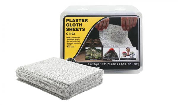 C1193 Woodland Scenics Plaster Cloth 30 8""X12"" Sheets