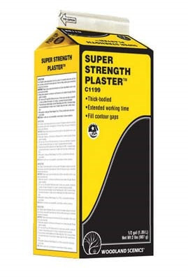 C1199 Woodland Scenics Super Strength Plaster 1/2 Gal