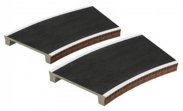 44-0007 Bachmann Scenecraft Two Curved Platforms Radius 2