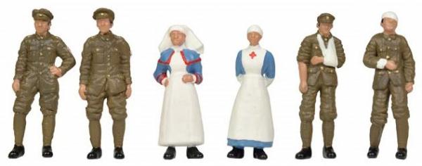 36-409 Bachmann Scenecraft WW1 Medical Staff and Soldiers