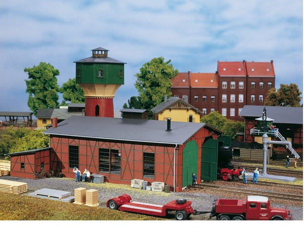 11403 Auhagen HO Double track locomotive shed