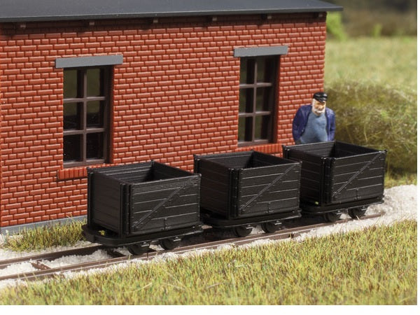 41706 Auhagen HO NG Train - 3 Open wagons (non working)