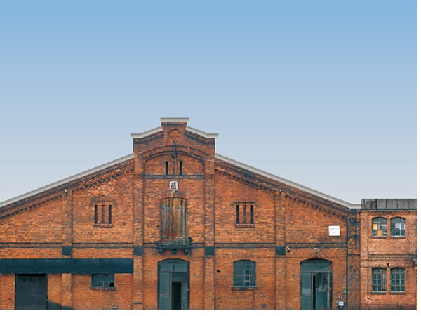 42506 Auhagen HO Low relief background buildings. Set of 6 indus