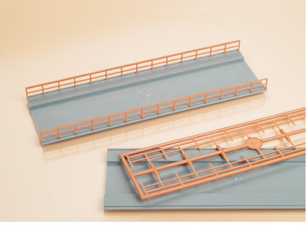 48596 Auhagen HO 2 Bridge decks & 4 railings