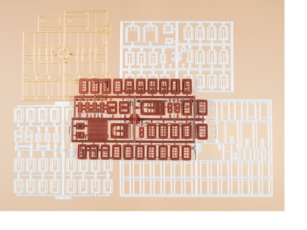 48648 Auhagen HO Windows frames doors