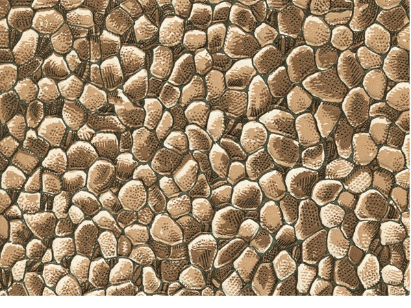 50103 Auhagen HO Card sheet (5) field stone wall