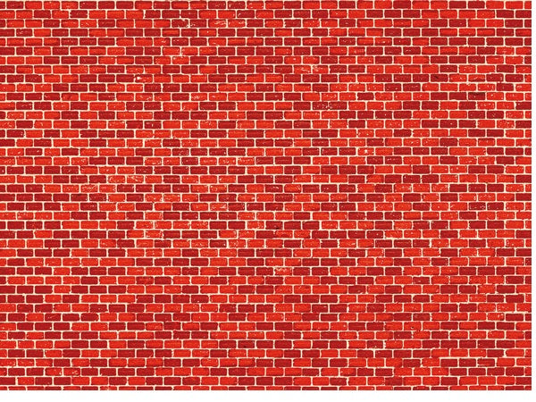 50104 Auhagen HO Card sheet (5) red brick wall