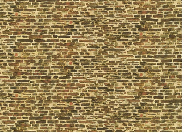 50116 Auhagen HO Card sheet (5) limestone debris wall