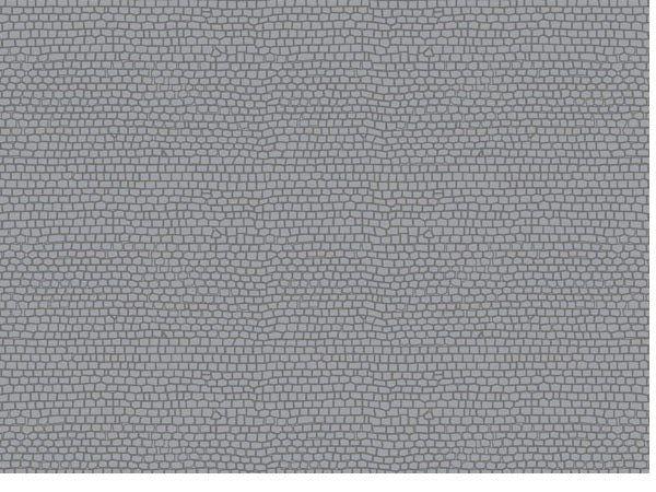 52236 Auhagen HO Plastic sheet 200x100mm - (2) Cobbles - straigh