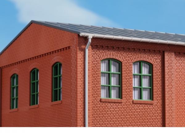 80209 Auhagen HO Windows (green) (63 pcs)