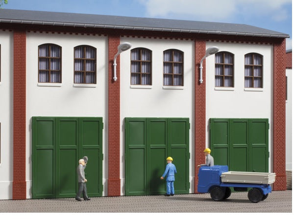80253 Auhagen HO Metal Doors green (6 pcs)