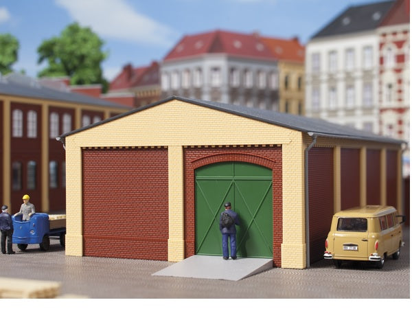 80407 Auhagen HO Gables and corner pillars short yellow (12 pcs)