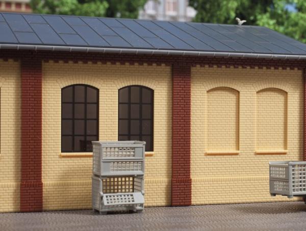 80410 Auhagen HO Pillars short and brick friezes red (28 pcs)