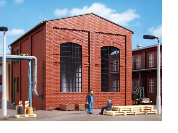 80510 Auhagen HO Walls 2342J red industrial windows (4 pcs)