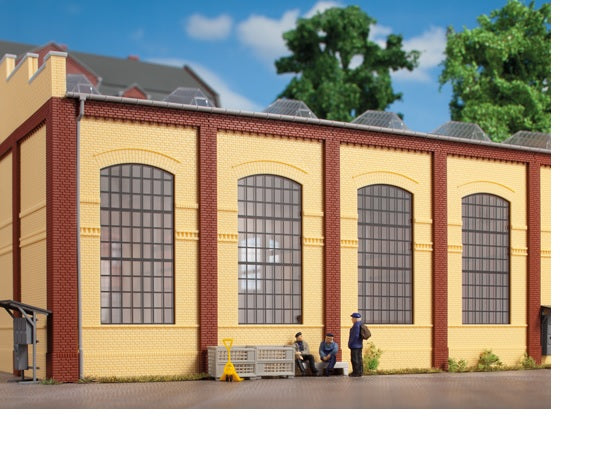 80610 Auhagen HO Walls 2342J yellow industrial windows (4 pcs)