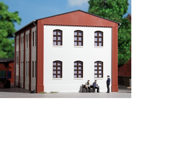 80701 Auhagen HO Walls with window openings plastered (4pc)