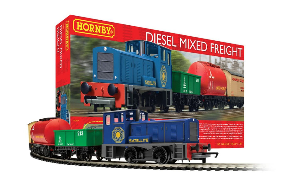R1292M Hornby Diesel Mixed Freight Train Set