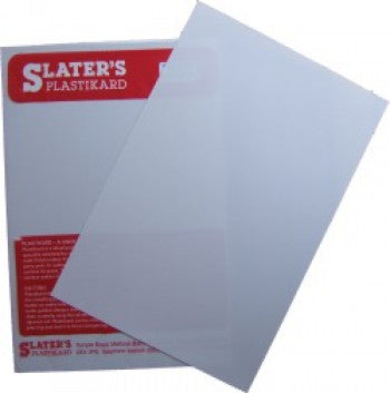 0110 Slaters Plastikard 10thou White Sheet
