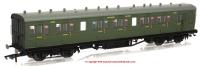 R4718 Hornby 58ft Maunsell Rebuilt ex LSWR 48ft Six Compartment Lavatory Brake Third Class Coach number 2626 in SR Olive Green livery