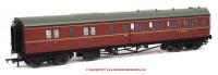 R4764 Hornby Collett Corridor Brake Third Class Coach RH number W4935W in BR Maroon livery