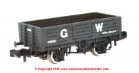 377-061 Graham Farish 5 Plank Wooden Floor Wagon number 111981 in GWR Grey with Load