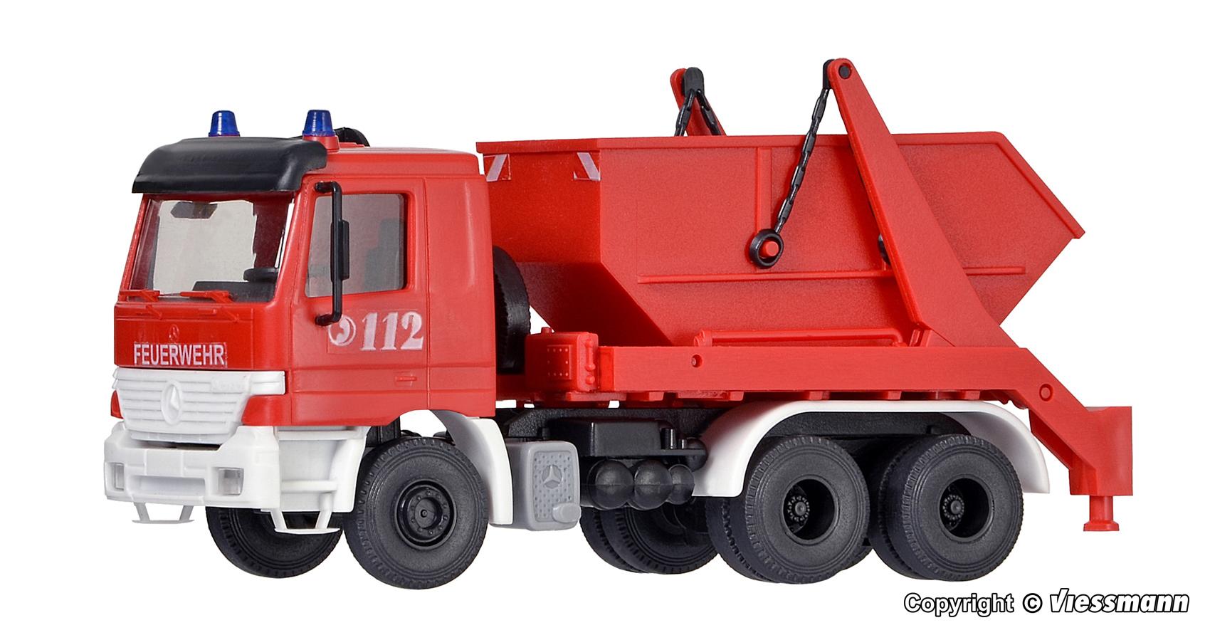 18268 Kibri H0 MB Actros fire truck with tipper