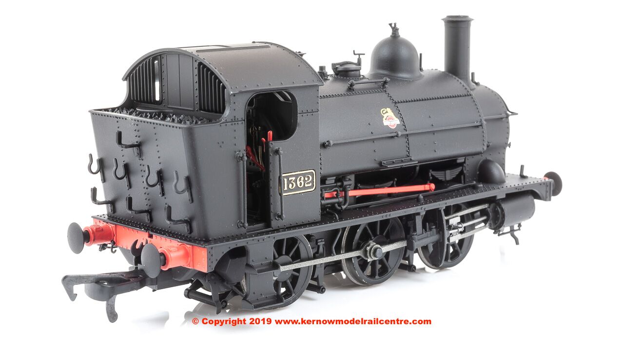 K2202 DJ Models 0-6-0 1361 Steam Locomotive number 1362 in BR Black livery with early emblem