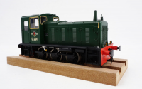 2052 Heljan Class 03 0-6-0 Diesel Locomotive Un-Numbered in BR Green with Flowerpot Exhaust