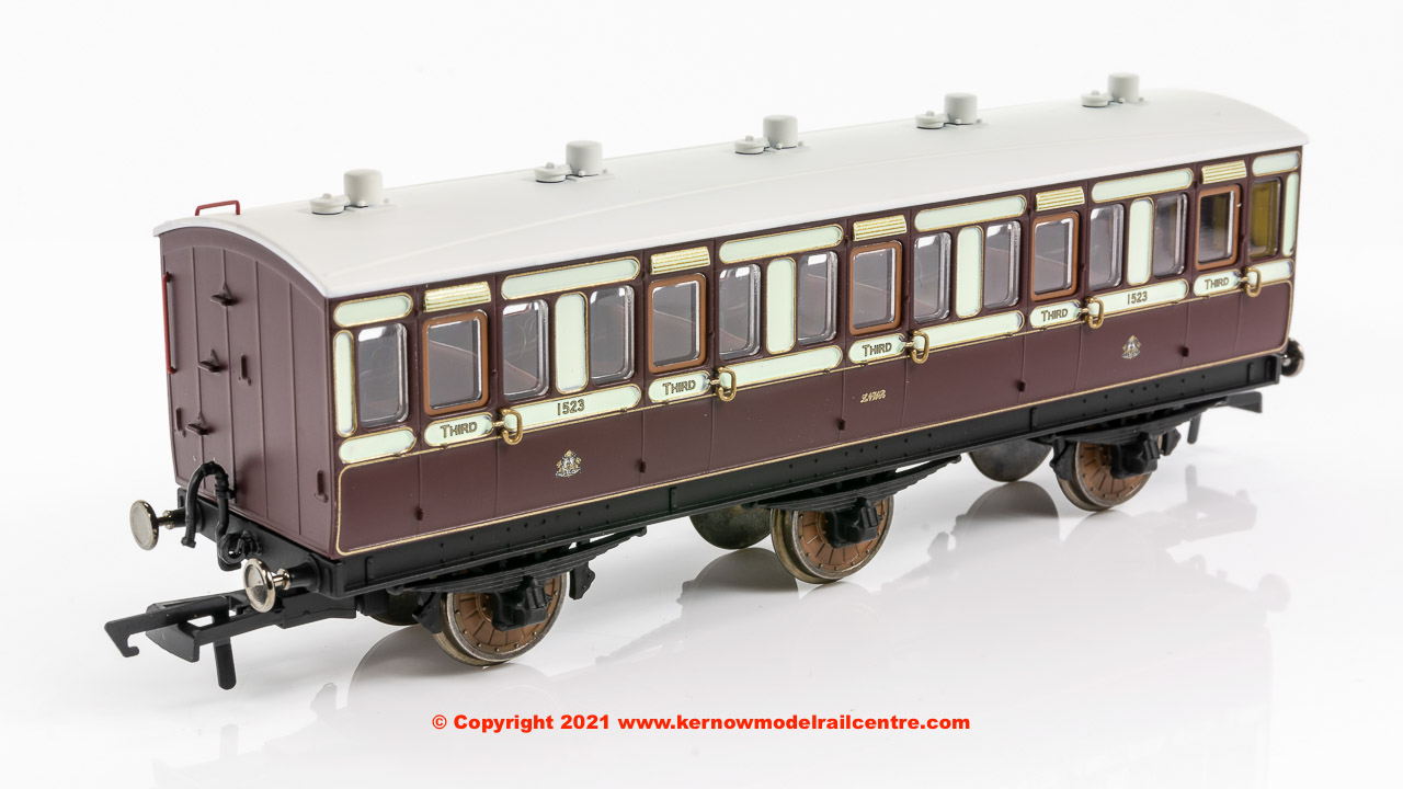 R40120 Hornby LNWR 6 Wheel 3rd Class Coach number 1523