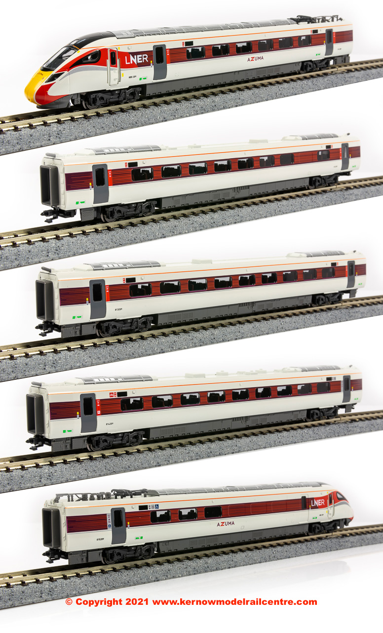 Kato CLASS 800/2 LNER AZUMA 800 209 5 CAR EMU LNER Livery N Gauge Kato CLASS 800/2 LNER AZUMA 800 209 5 CAR EMU LNER Livery N Gauge