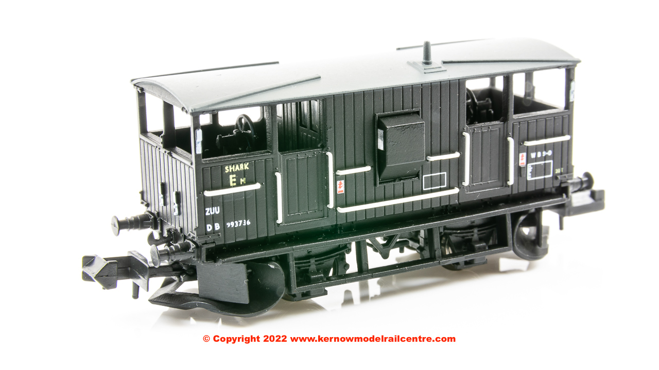 E87541 WSL EFE Rail BR 20T Shark Ballast Plough Brake Van Black Image