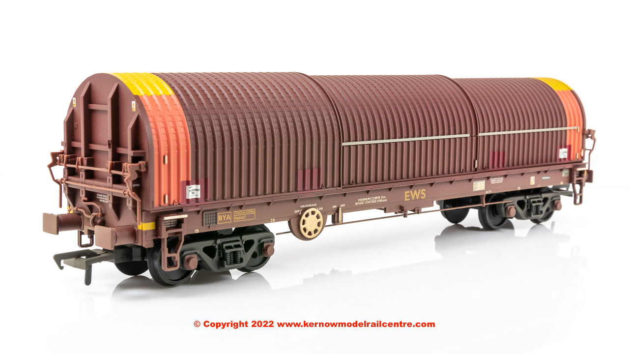 37-629A Bachmann BYA Steel Carrier Wagon 966167 DB Schenker EWS Image