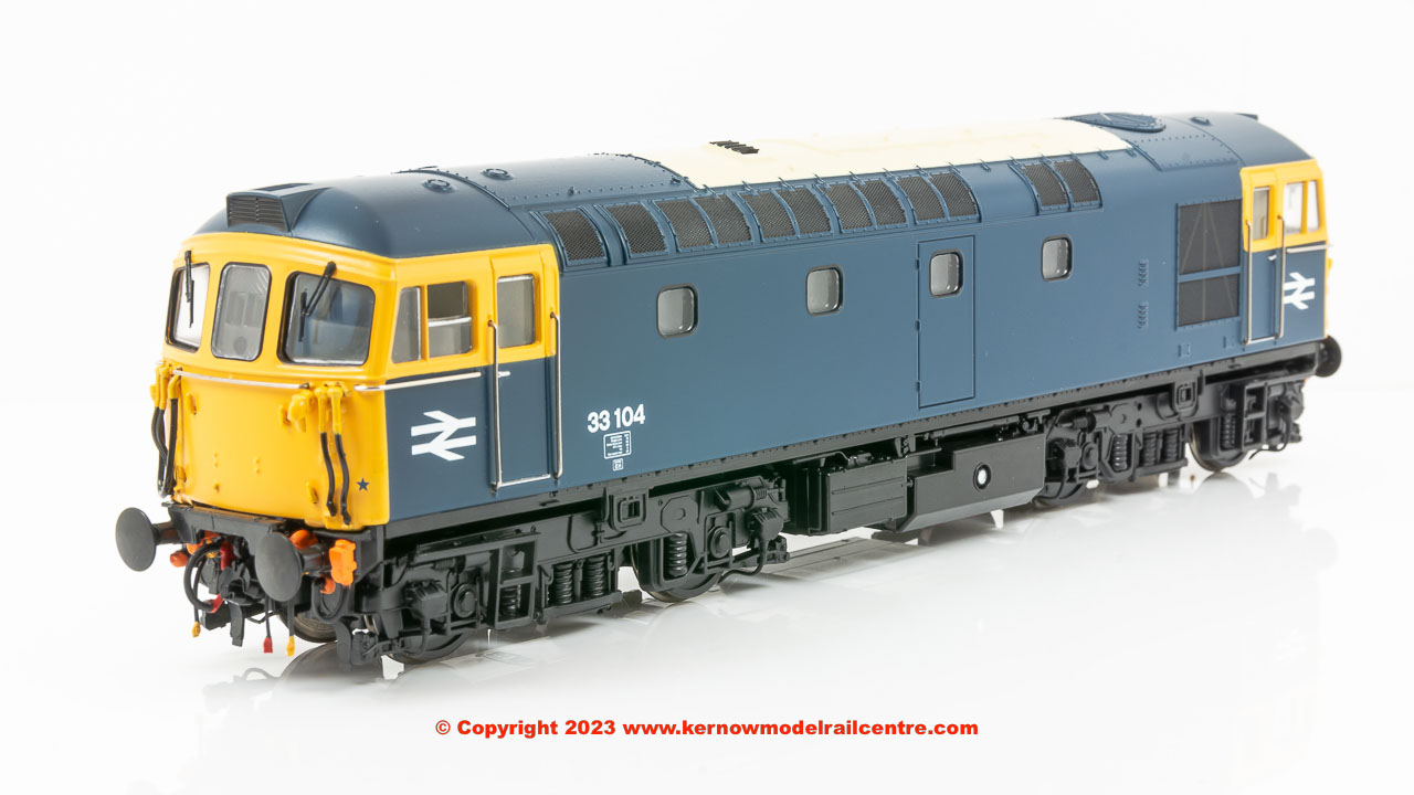 3372 Heljan Class 33/1 Diesel Locomotive number 33 104 BR Blue