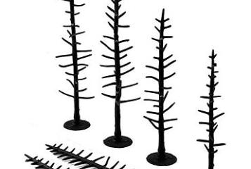 TR1124 Woodland Scenics Tree Armatures, 70 Pines 2.5" - 4"