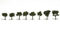 TR1501 Woodland Scenics Realistic Trees Medium Green 3/4" - 1 1/4" Pack of 8