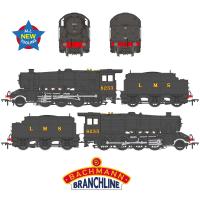 35-226 Bachmann LMS 8F Steam Loco number 8233 - LMS Black with Riveted Tender