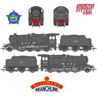 35-231SFX Bachmann LMS 8F Steam Loco number 48703 - BR Black with Late Crest and with Welded Tender SOUND FITTED DELUXE